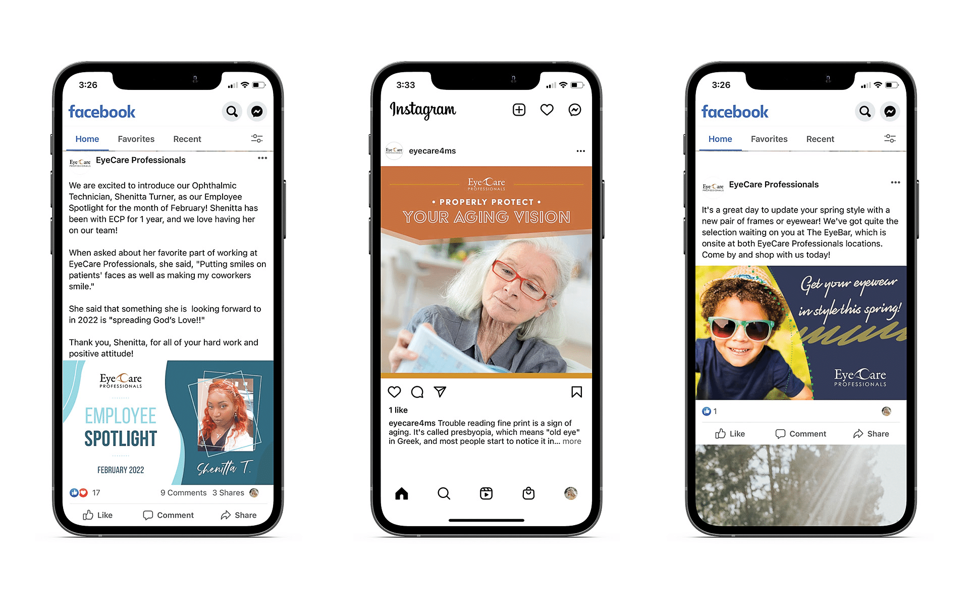 Eyecare Professionals' Social Media