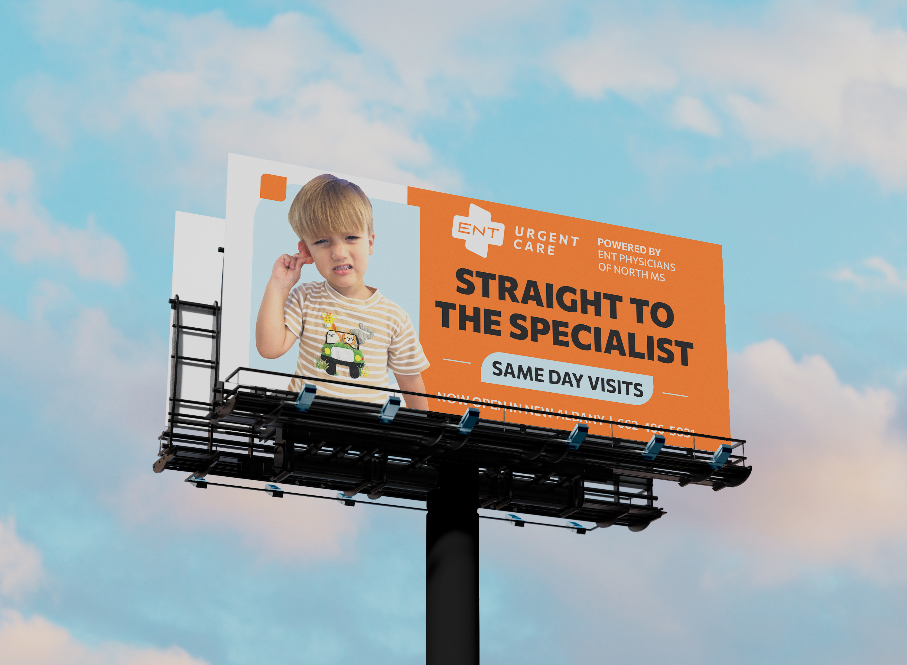 Urgent care advertisement for specialists